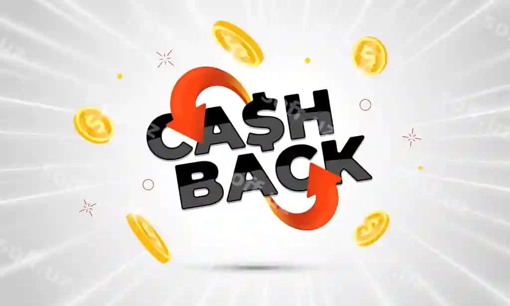 Yorqin strelka belgisi qalin yozuvli oltin tanga banneri | Golden coin cashback banner with bold inscription arrow symbol shiny