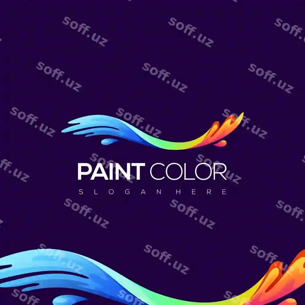 Rangli logotip | Paint color logo