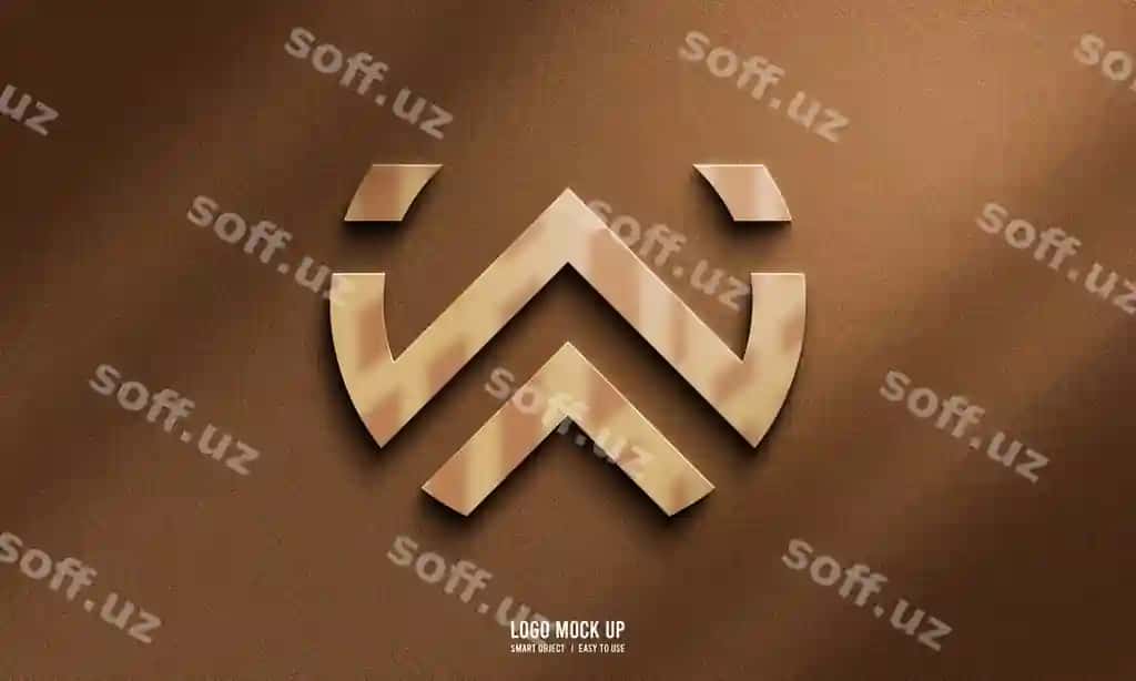 Logo mockup devor ziravori | Logo mockup wall grain