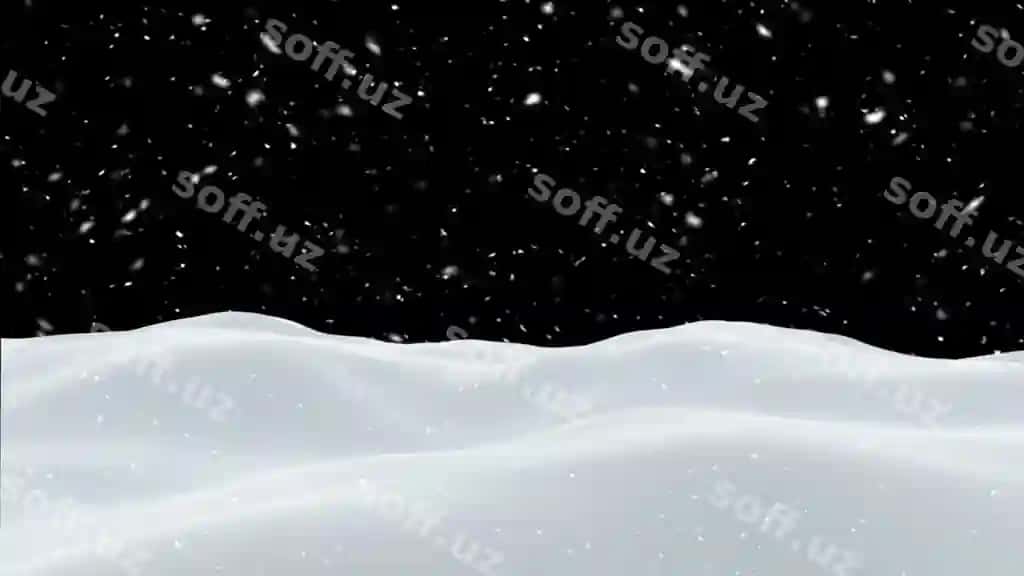 Tushyotgan qor Qorli yuza | Falling snow snowy surface