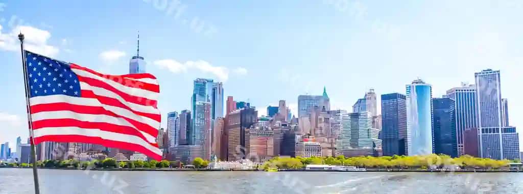 Skyline panorama markaziy moliyaviy hudud Quyi Manhattan Yangi Yorka shahri bilan | Skyline panorama downtown financial district lower manhattan new york city with