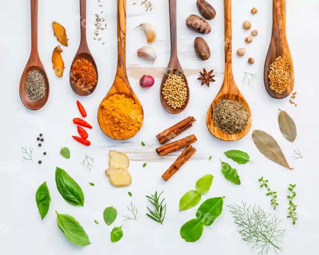To'g'ridan saralangan duv-duvlar va baharatlar jadvali | Directly shot herbs spices table