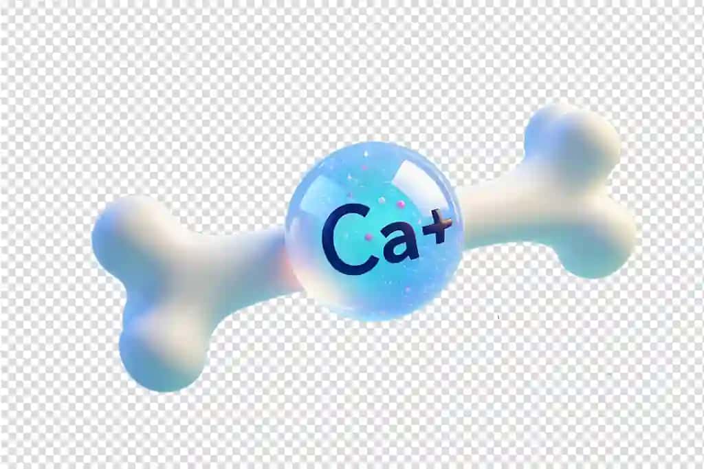 Kaltsiy molekulasi bo'lgan yoqimli 3D o'sayotgan suyak bolalarning suyak salomatligi | Cute 3d growing bone with calcium molecule childrens bone health