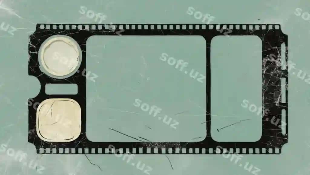 Eski film lenta fon teksturali bo'sh ramka ijodkorlik | Vintage filmstrip background with textured empty frame creativity