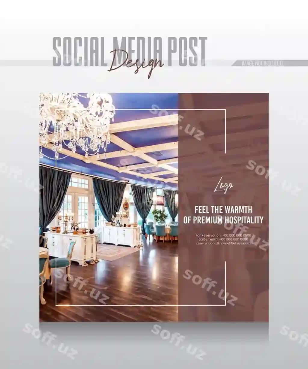 Hayit bayramiy mehmonxona-kurort ijtimoiy tarmoqlari Instagram posti kvadrat veb-sahifa | Eid festive hotel resort social media instagram post square web