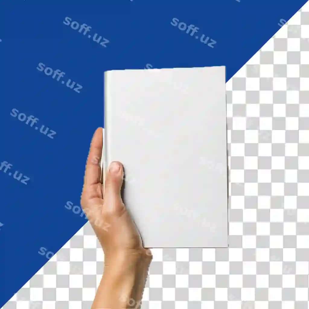Qoliq bo'sh oq kitob muqaddasi png | Hand holding blank white book cover png