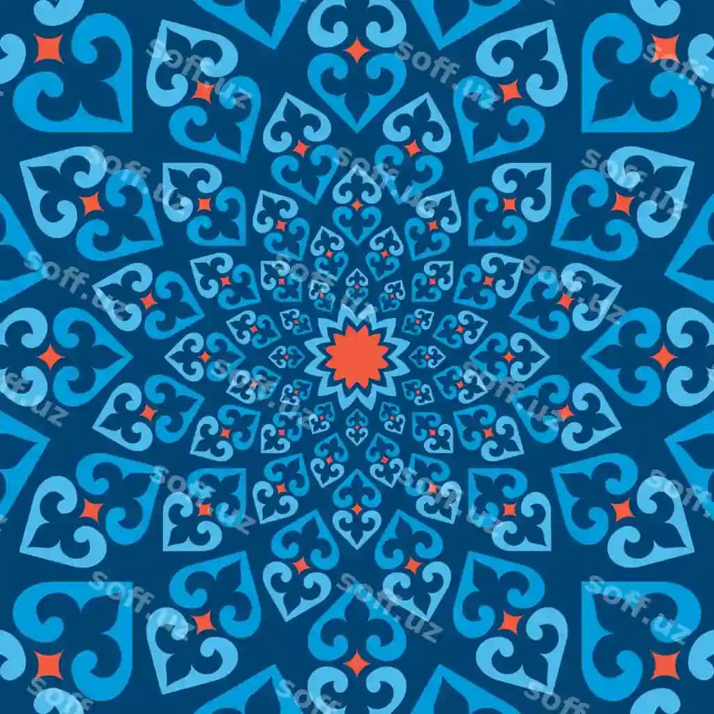 Vektor an'iy muslim naqshi | Vector traditional muslim ornament