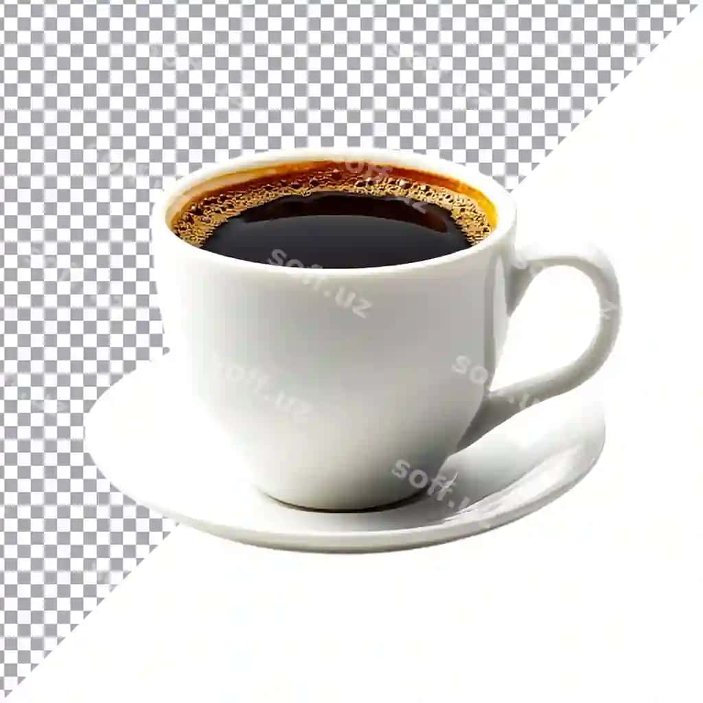Qahvehayi issiq oq kuplyrang oq fonda | Hot coffee white cup isolated white background