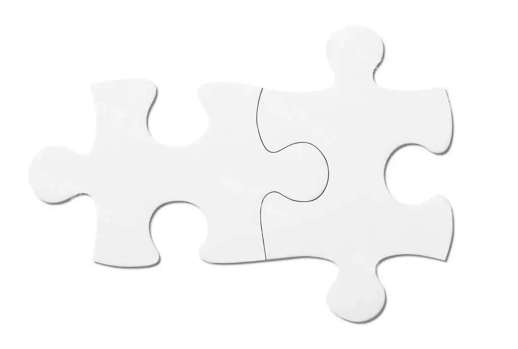 Bo'sh puzzle qismi uchun klippi yo'nalishi kiritilgan | Blank puzzle piece clipping path included