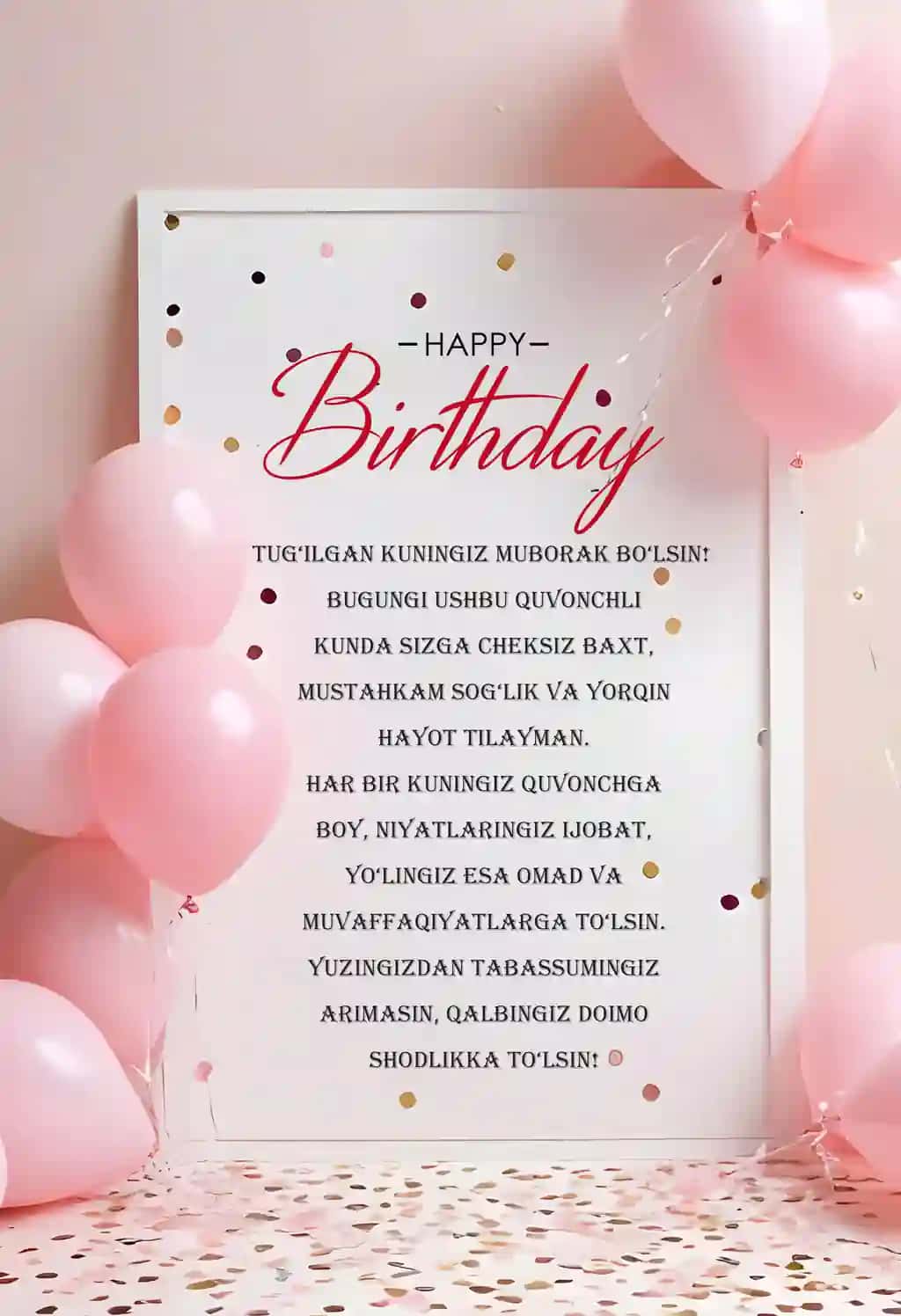 Tug'ulgan kun uchun Tabriknoma