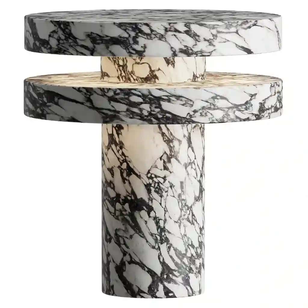 Pillar Marble Table Lamp