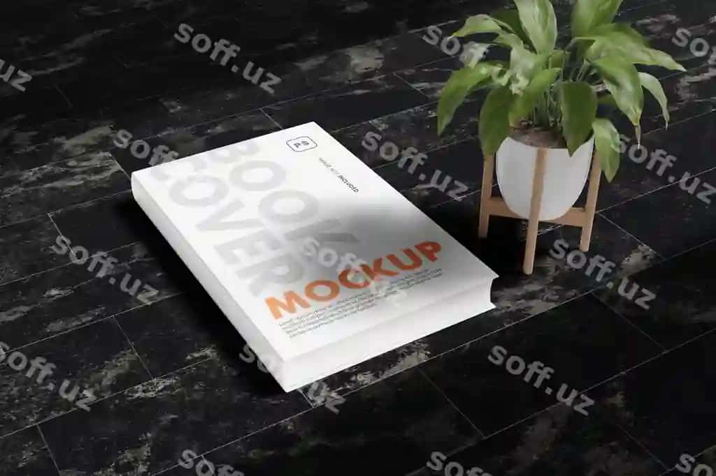Kitob varaq namunasi psd | Book cover mockup psd