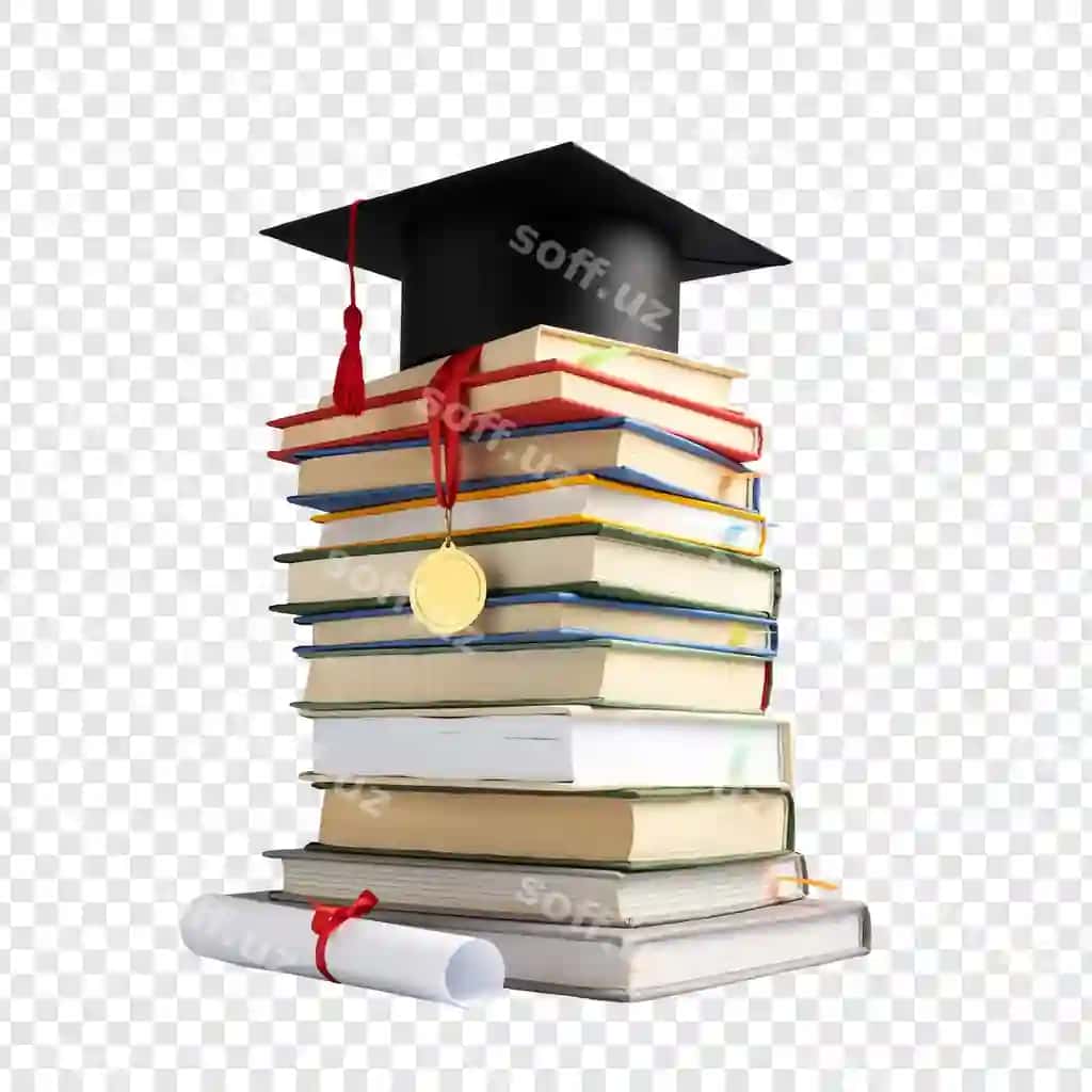 Kitob izolyatsiya qilingan shaffof fon | Book isolated transparent background