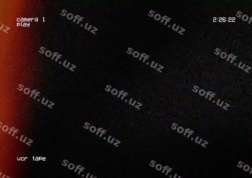 Vcr qora overlay, noice num3 yo'q | Vcr black overlay with noice num3