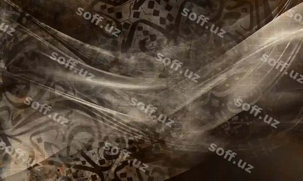 Abstrakt yorib chiquvchi bolta pappers Arab xattotliksi pappers devor gradient jigarrang ranglar | Abstract distressed canvas wallpaperarabic calligraphy wallpaper wall gradient brown colors