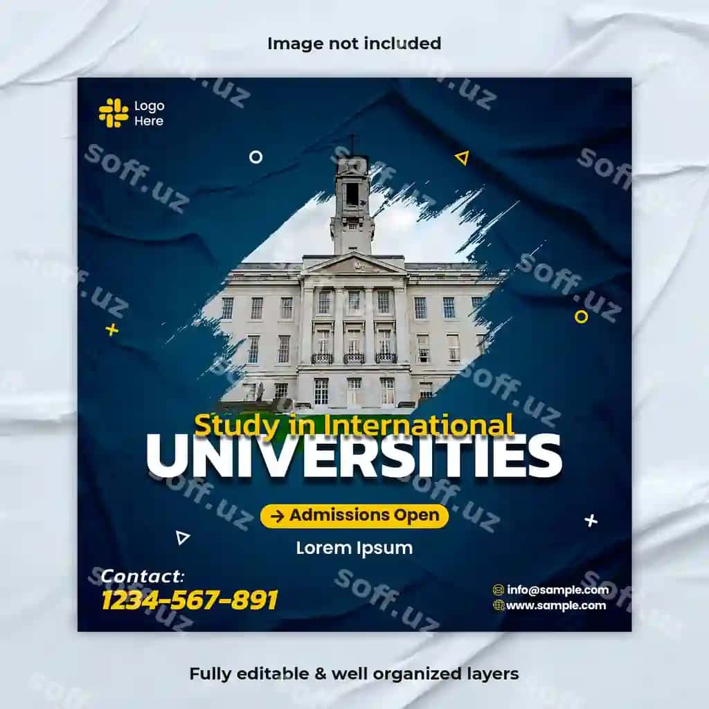 Universitet posteri ijtimoiy tarmoqlar | University poster social media