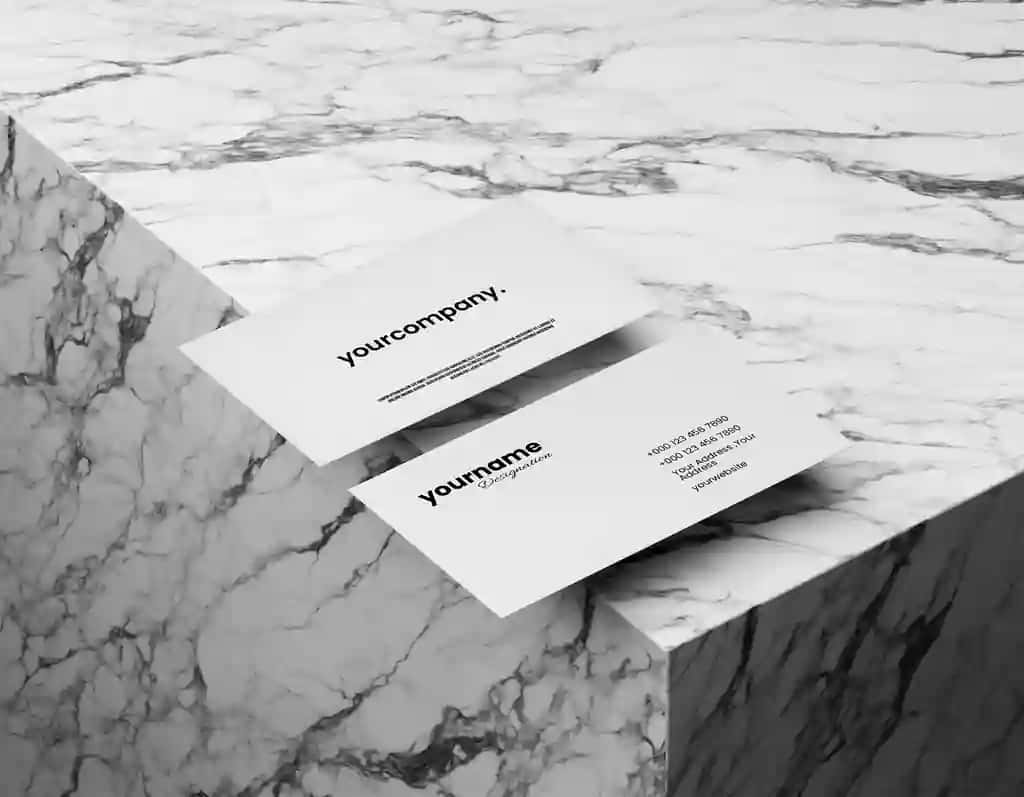 Zamonaviy biznes karta maketi | Modern business card mockup