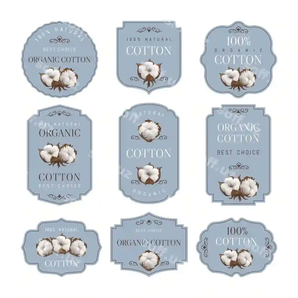 Paxma orqa fonlarni paxma sharikasi bilan kulrang orqa fonga o'rnatish | Set cotton backgrounds with cotton balls gray backdrop