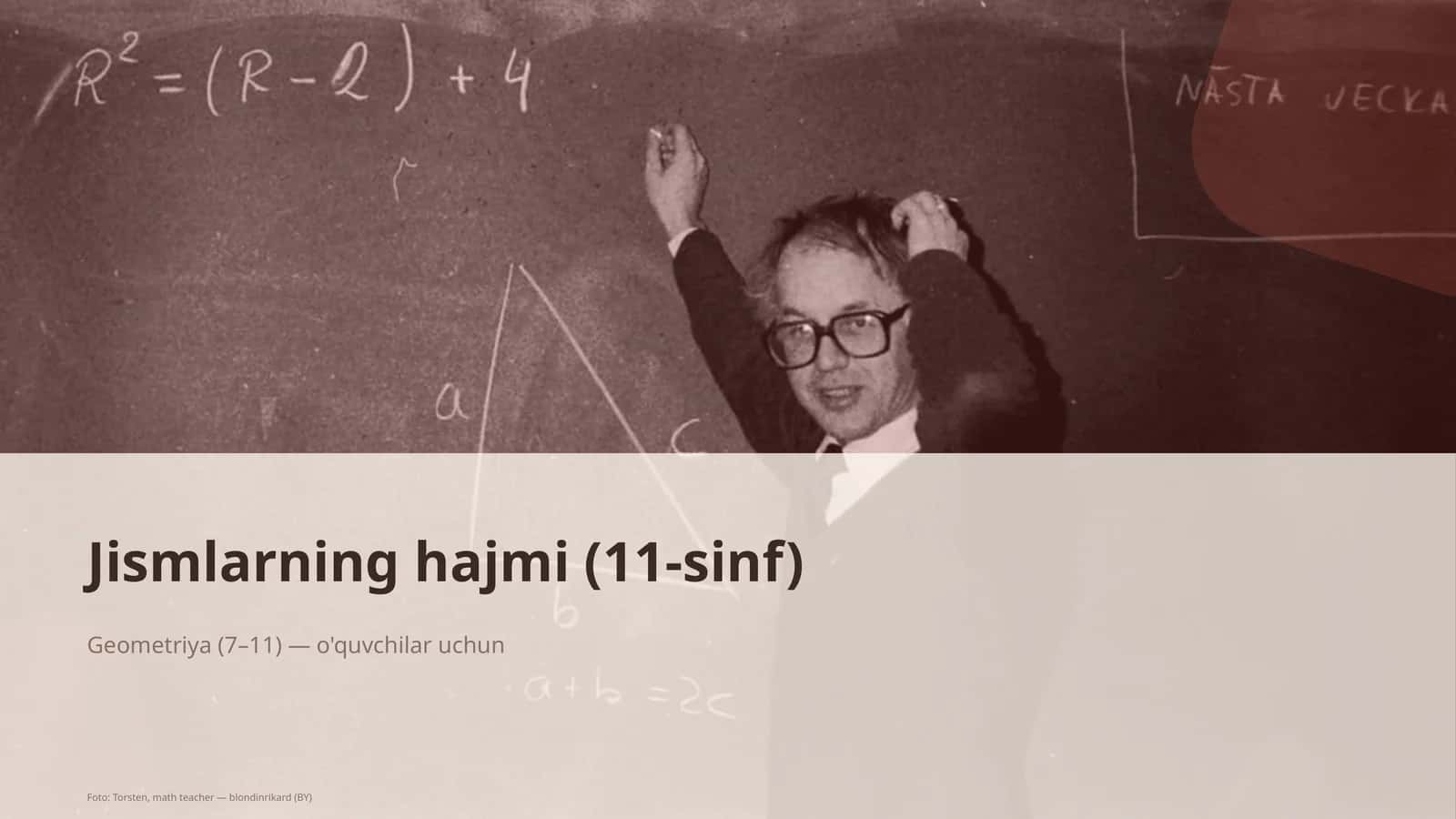 Geometriya (7–11) — o'quvchilar uchun