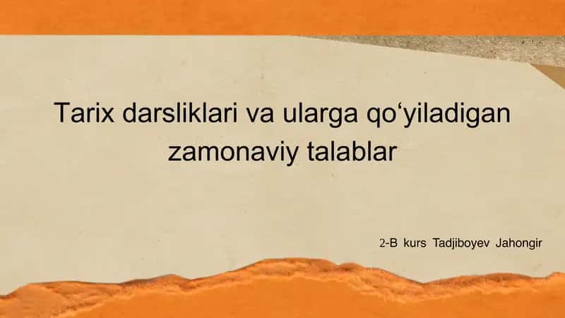 Tarix oʻqitish metodikasi