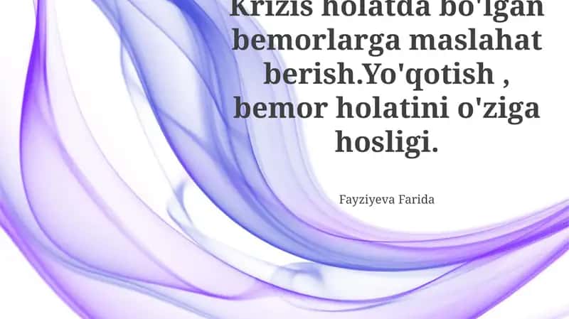 Yo'qotish: Bemorning Holatining O'ziga Xosligi