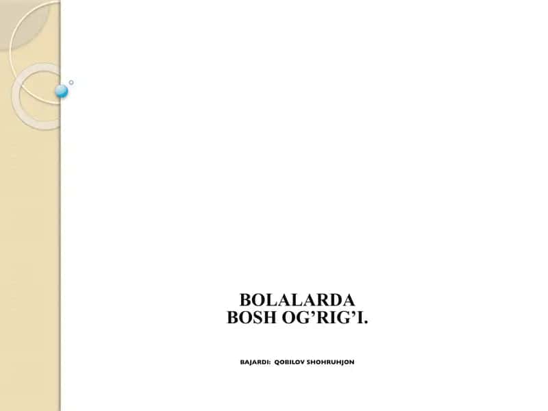Bosh og’rig’i
