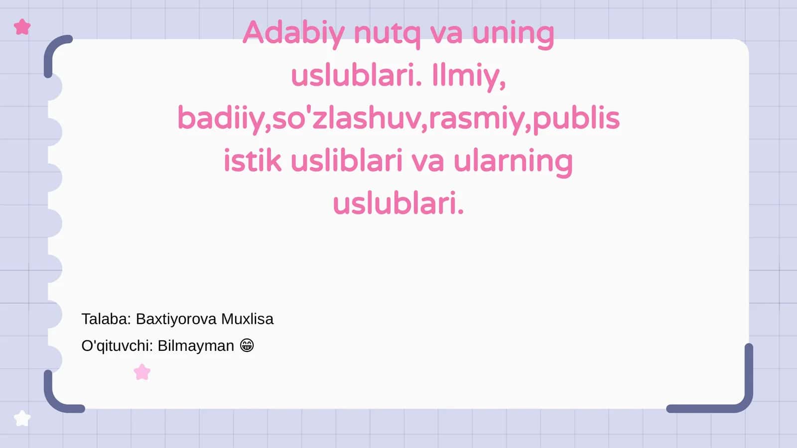 Adabiy nutq va uning uslublari