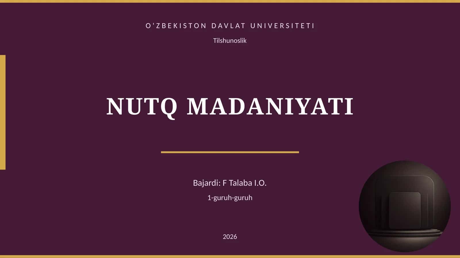 NUTQ MADANIYATI