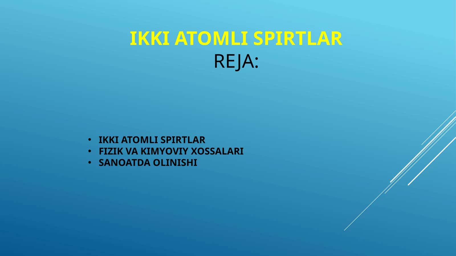 Ikki atomli spirtlar