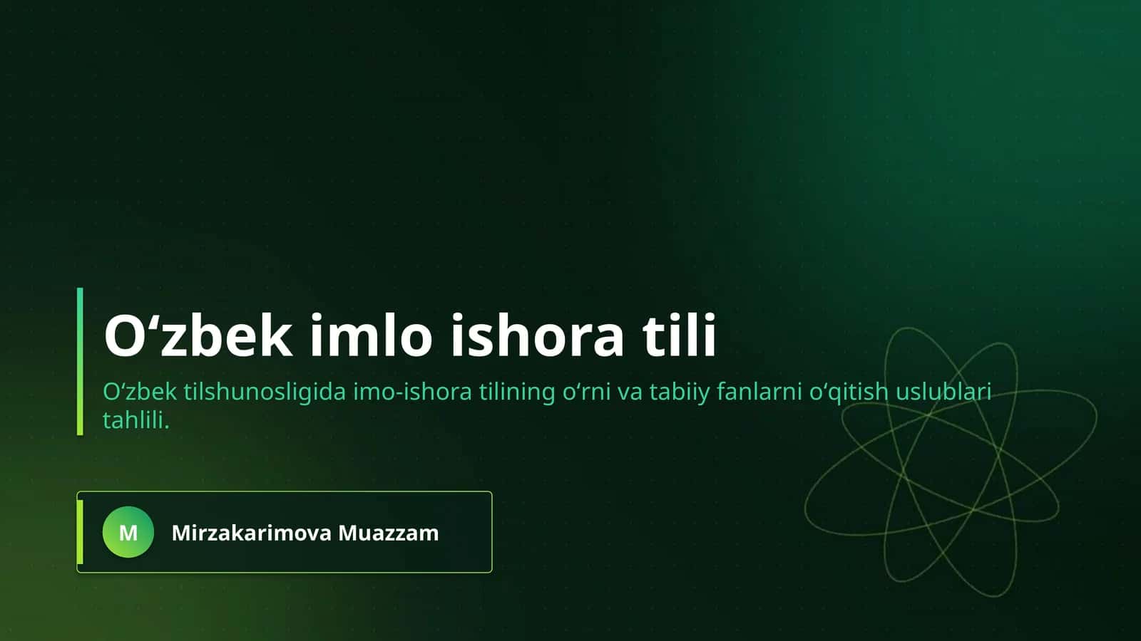 Oʻzbek imlo ishora tili