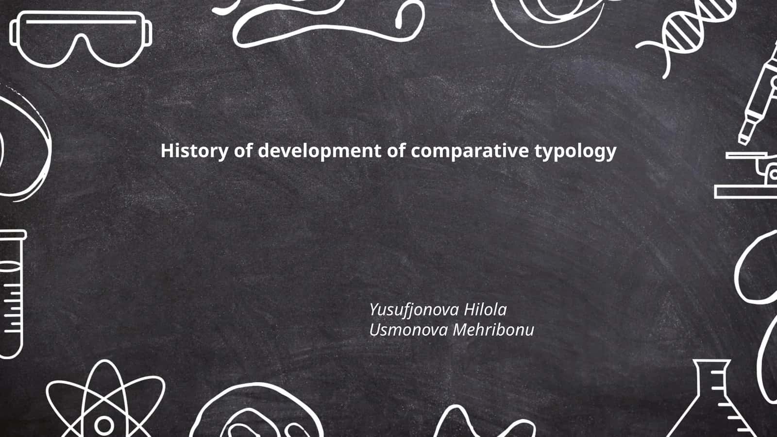 History of development of comparative typology