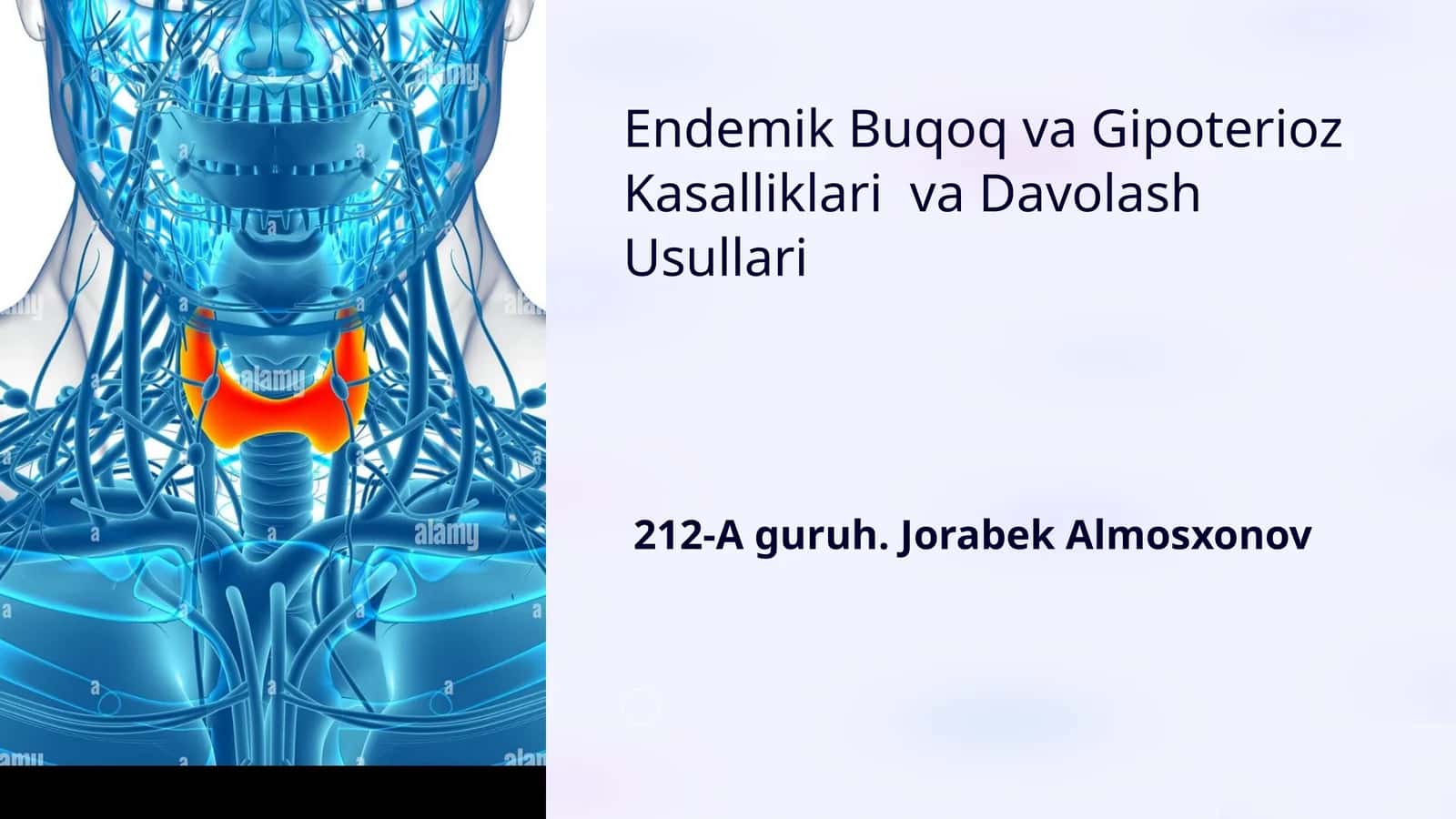 Endemik Buqoq va Gipoterioz Kasalliklari va Davolash Usullari