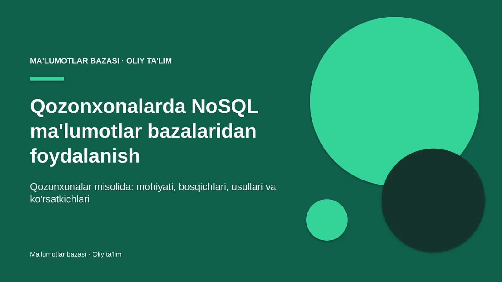 qozonxonalarda nosql ma'lumotlar bazalaridan foydalanish 6133