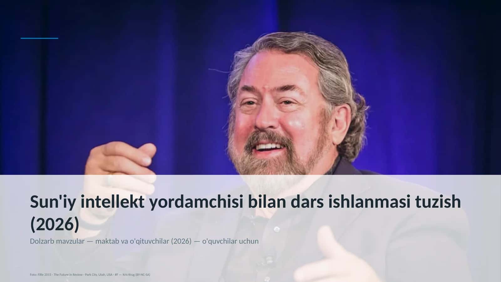 Sun'iy intellekt yordamchisi bilan dars ishlanmasi tuzish (2026)