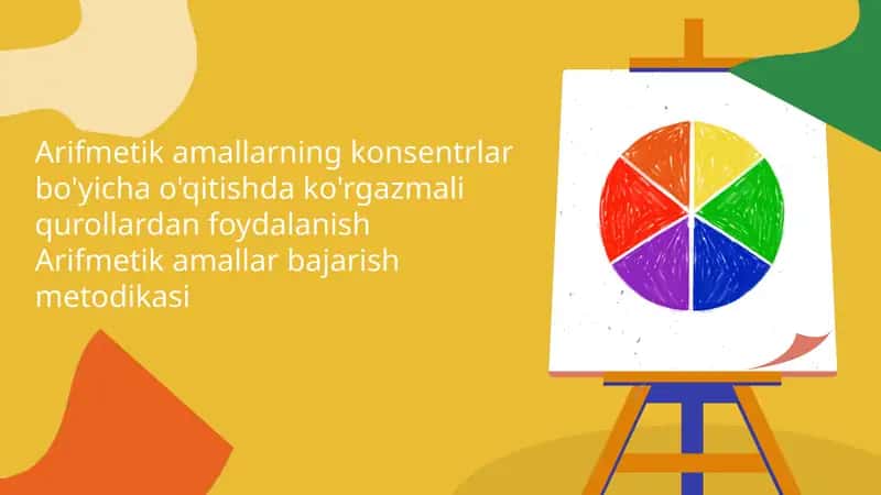 Arifmetik amallarning konsentrlar bo'yicha o'qitishda ko'rgazmali qurollardan foydalanish Arifmetik amallar bajarish metodikasi