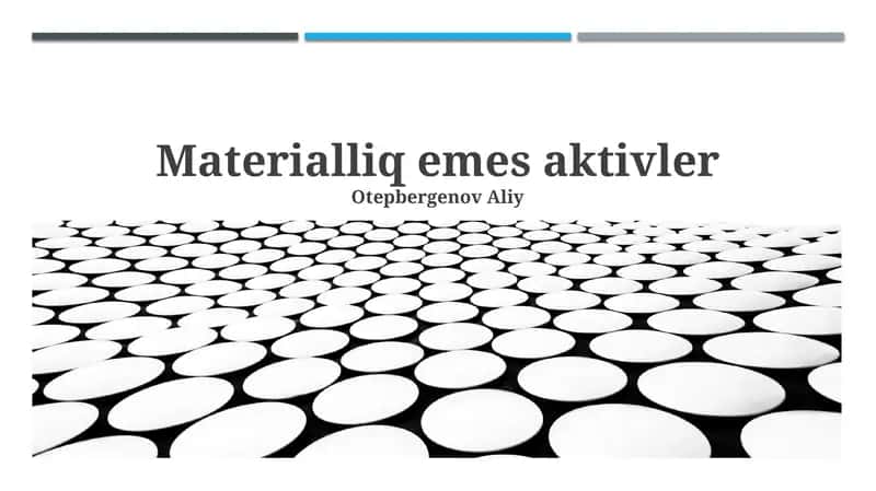 Materialliq emes aktivler