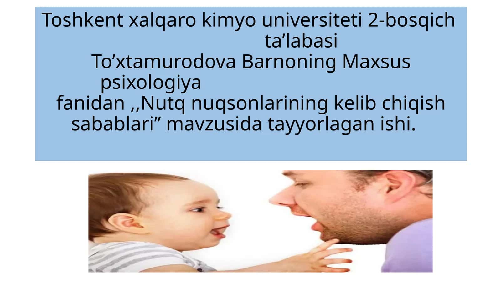Nutq nuqsonlarining kelib chiqish sabablari