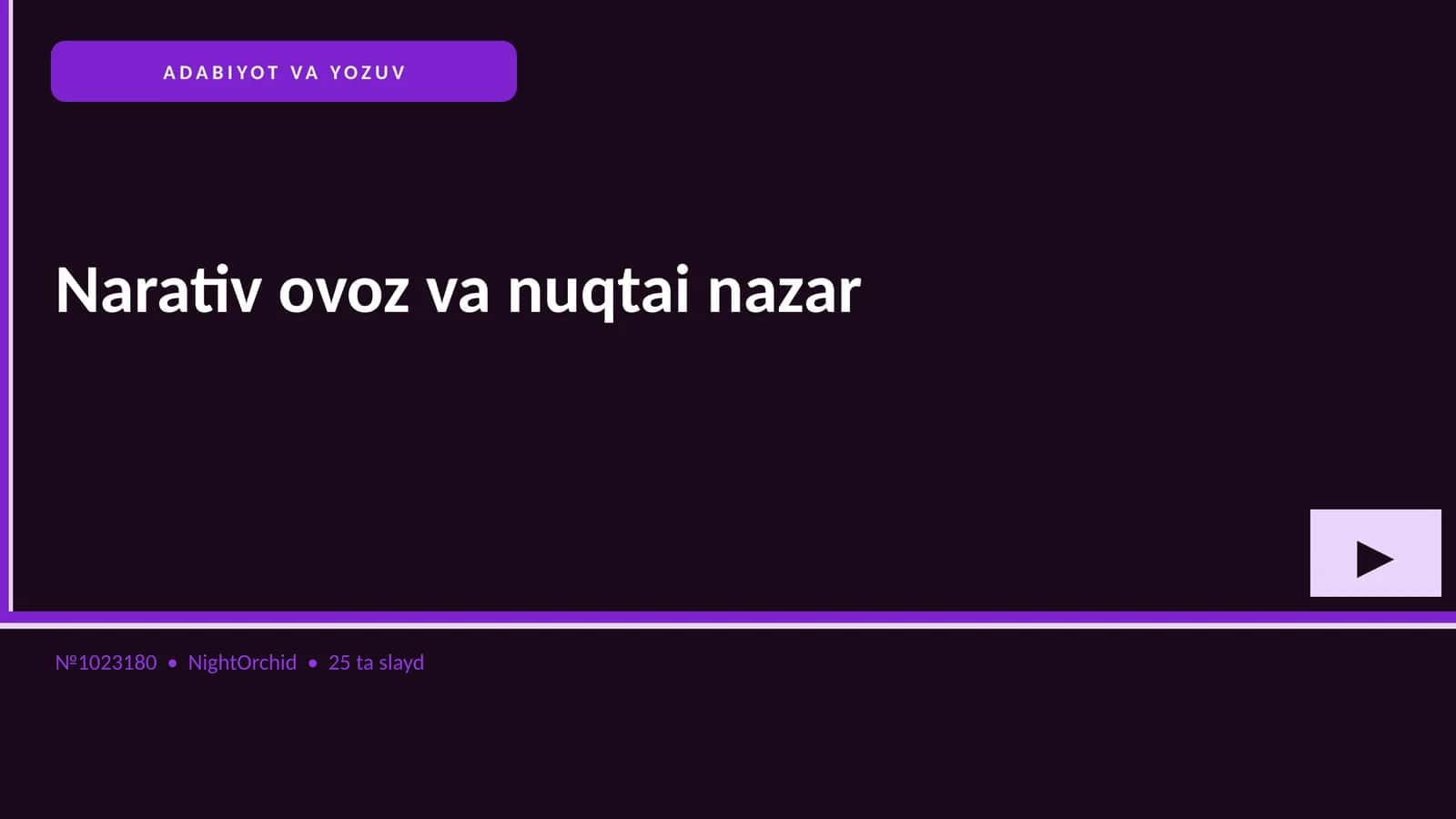ADABIYOT VA YOZUV