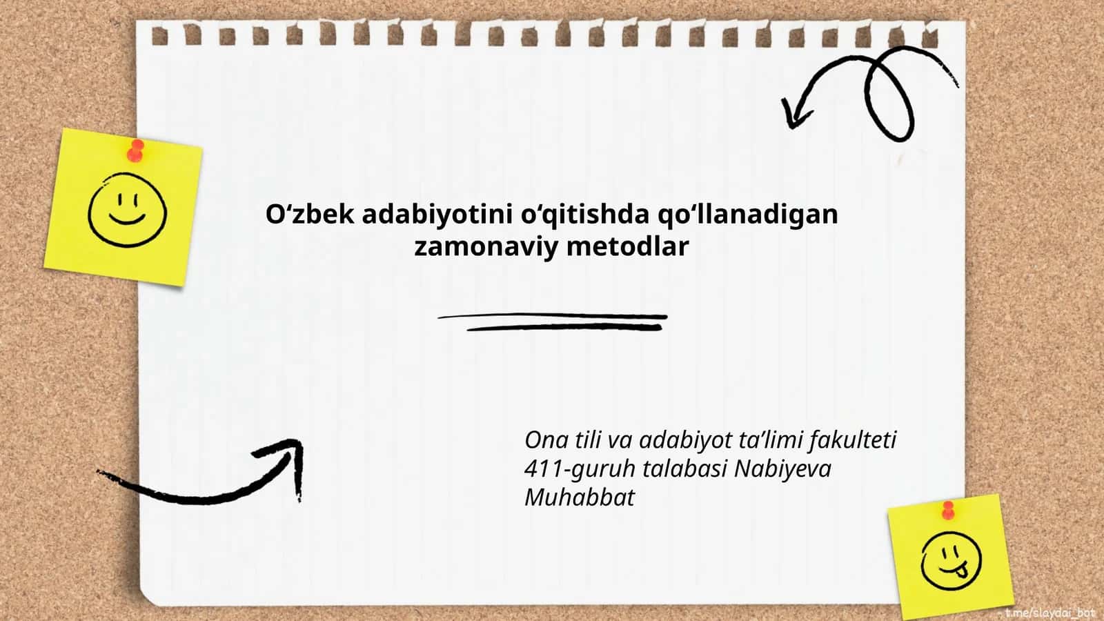 O‘zbek adabiyotini o‘qitishda qo‘llanadigan zamonaviy metodlar