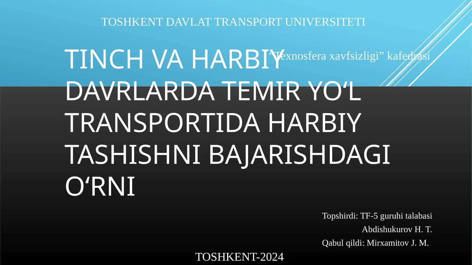 Temiryo‘lningstrategiko‘rni