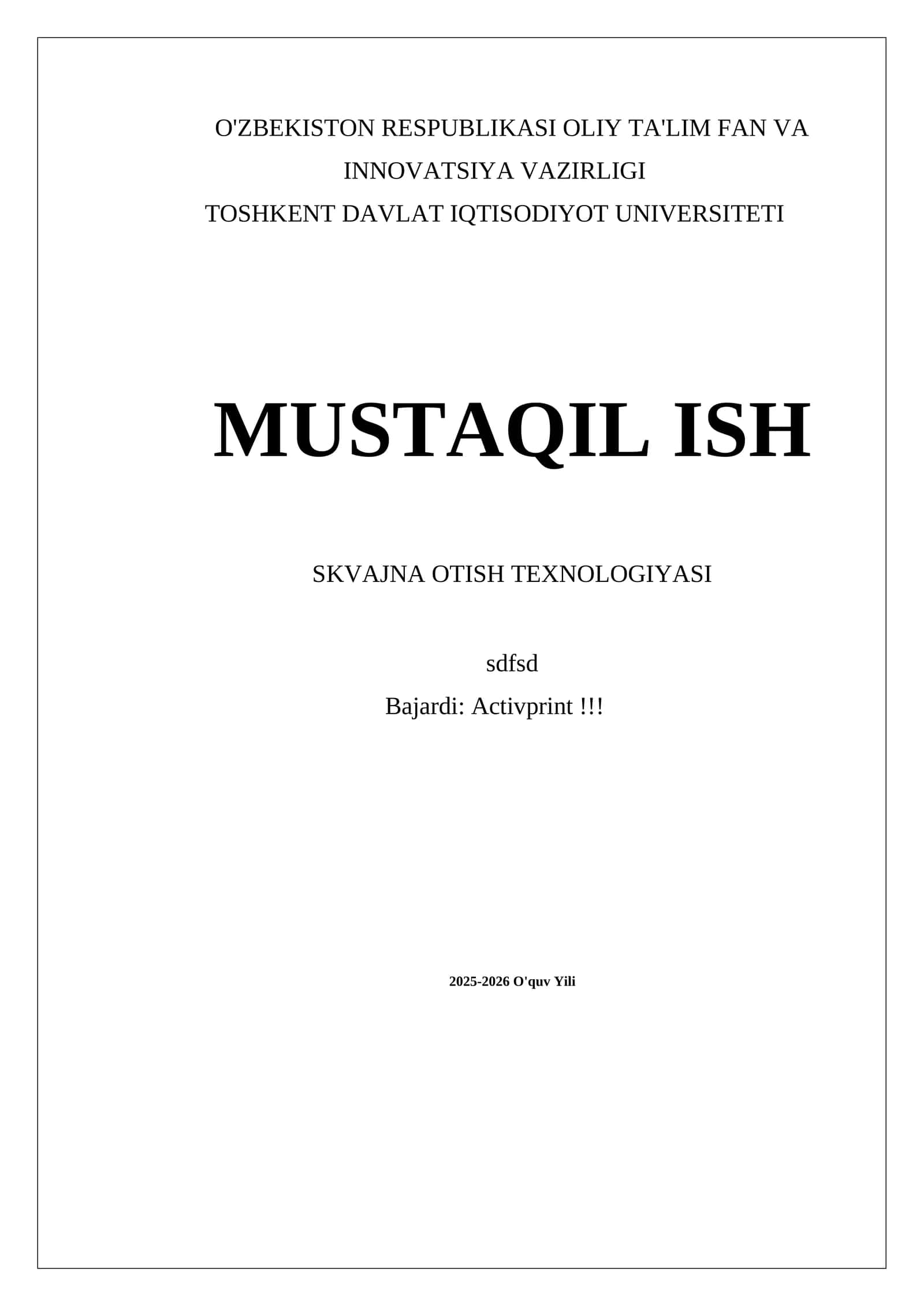 SKVAJNA OTISH TEXNOLOGIYASI