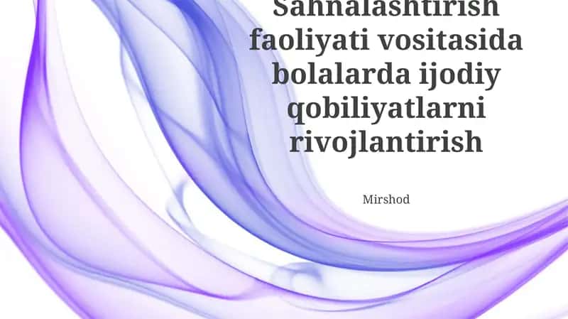 Ssenariydan Sahnaga: Hamkorlikdagi Hikoya Aytish