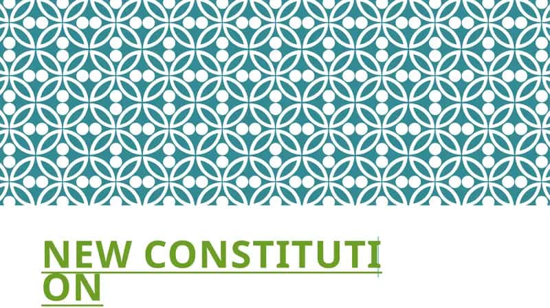 New constitution