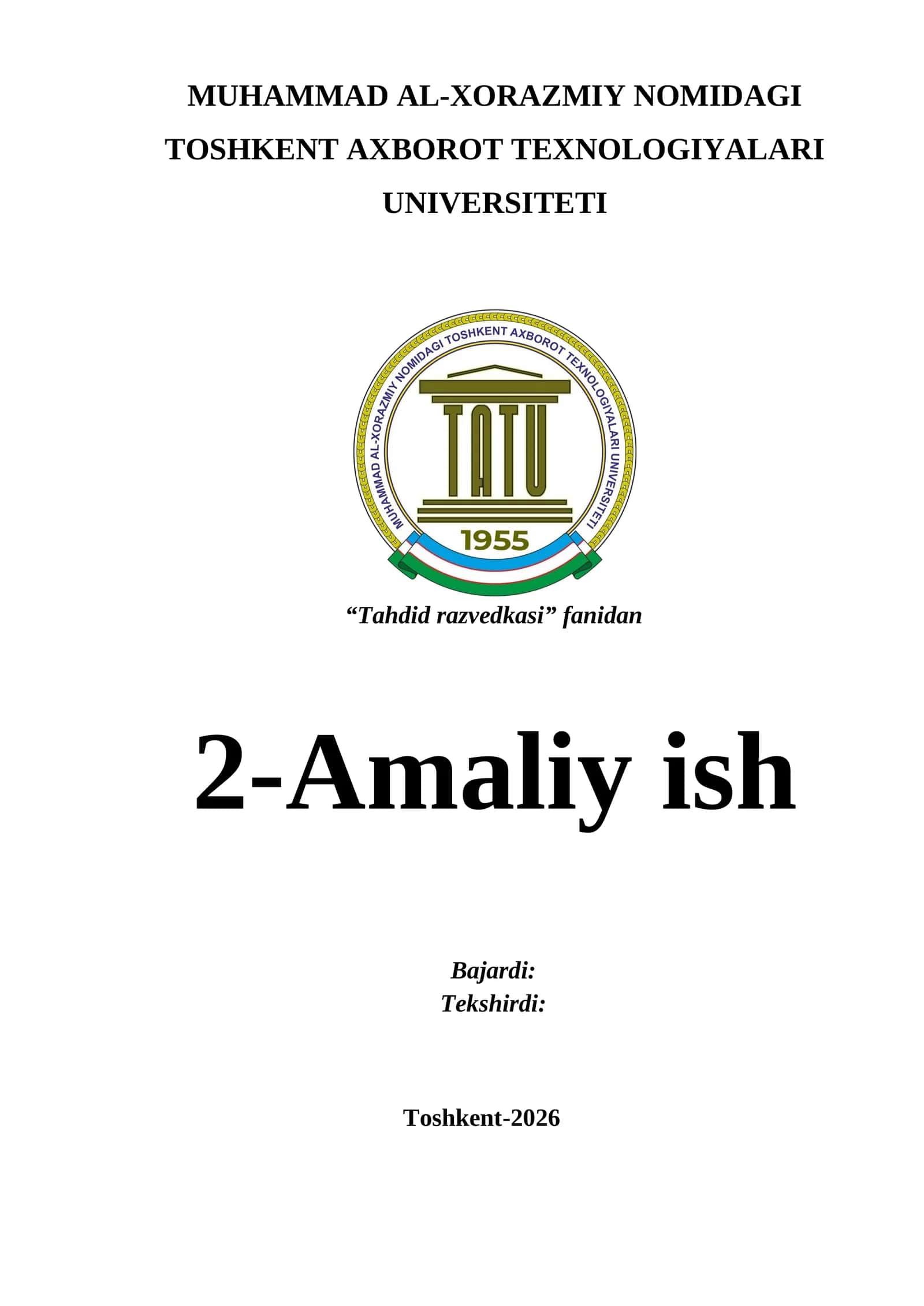 2-Amaliy ish: Internetdagi antivirus xizmatidan foydalanib