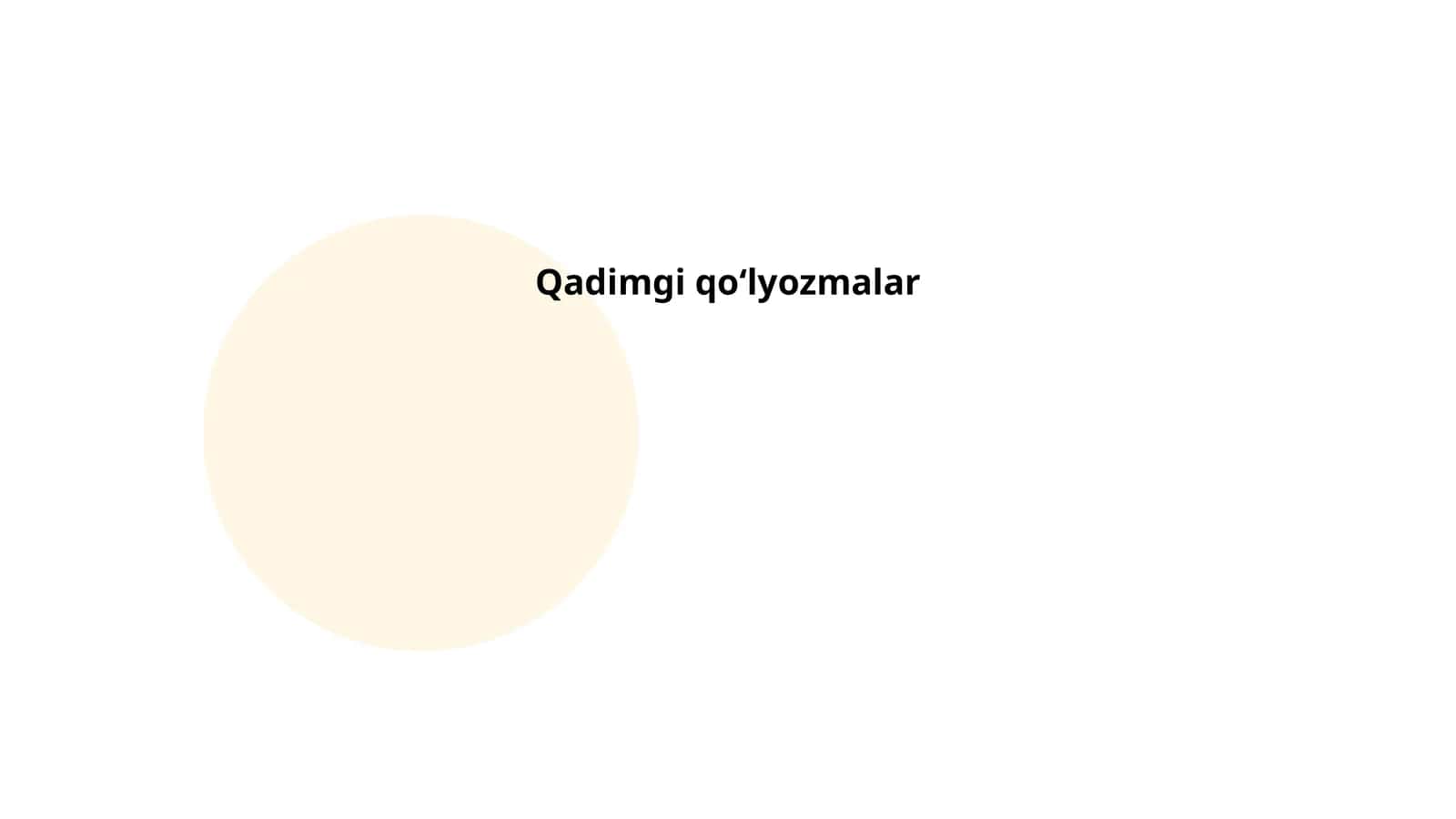 Qadimgi qoʻlyozmalar tarixi