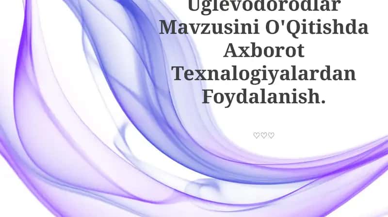 Uglevodorodlar Kimyosi