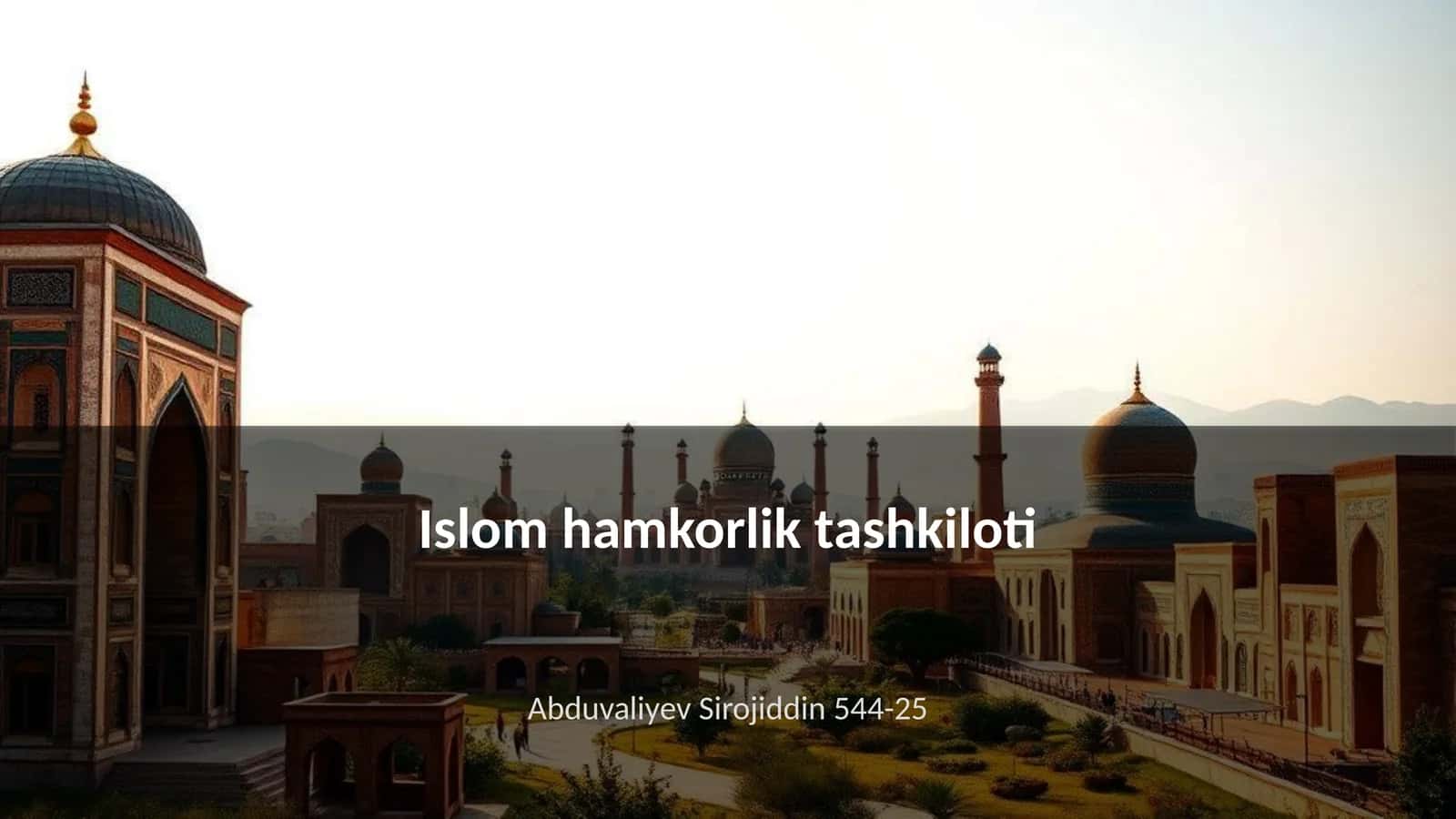 Islom hamkorlik tashkiloti