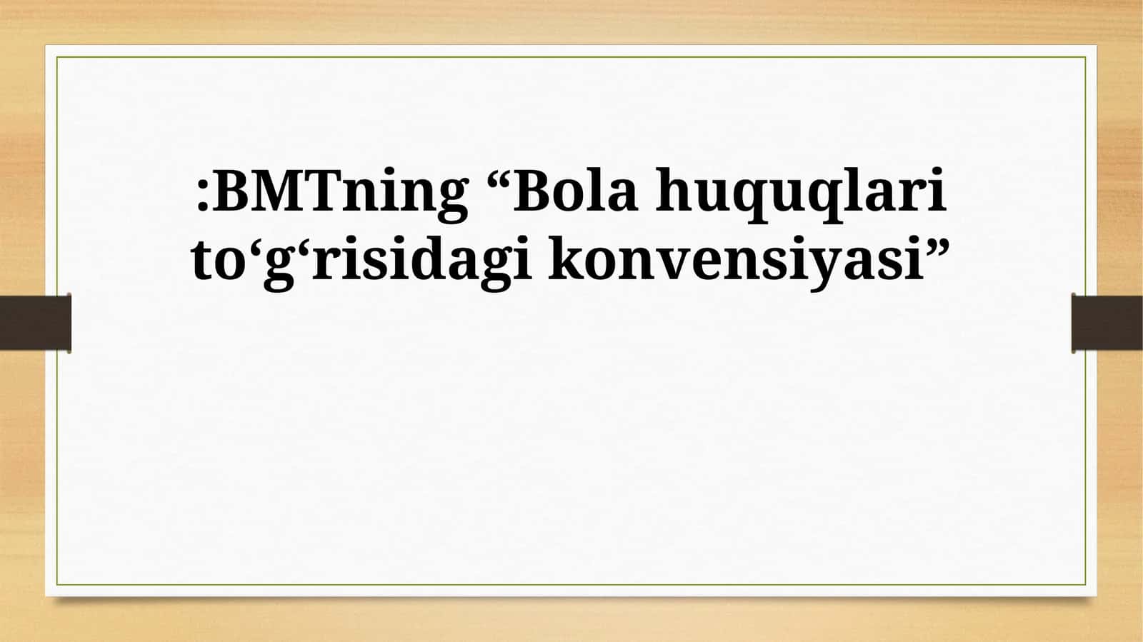 Nogiron bolalar huquqlari