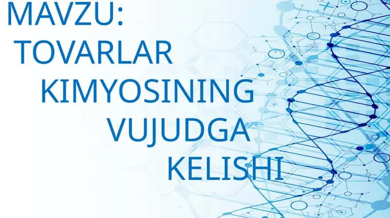 Tovarlar kimyosi