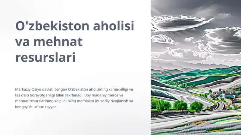 O'zbekiston aholisi va mehnat resurslari